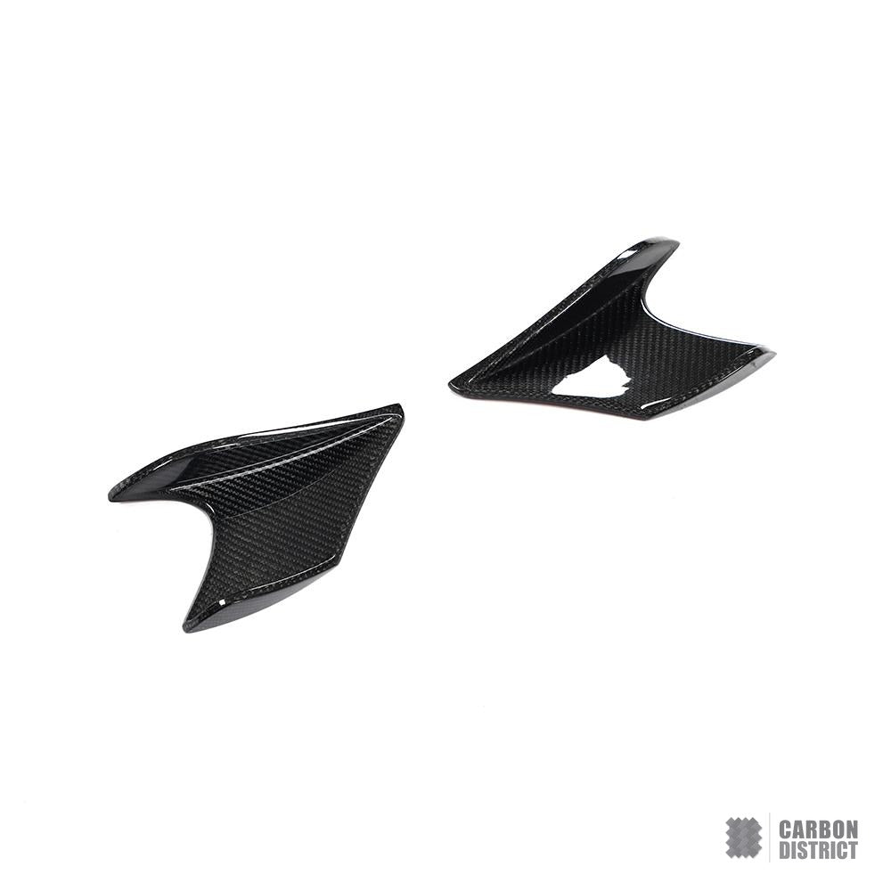 Toyota GR86 (ZN8) carbon fibre front canards — 3K twill gloss finish
