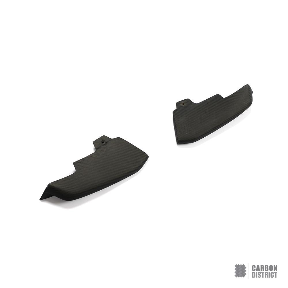 Porsche Boxster/Cayman (982.0) carbon fibre front canards — UV-stable gloss finish detail