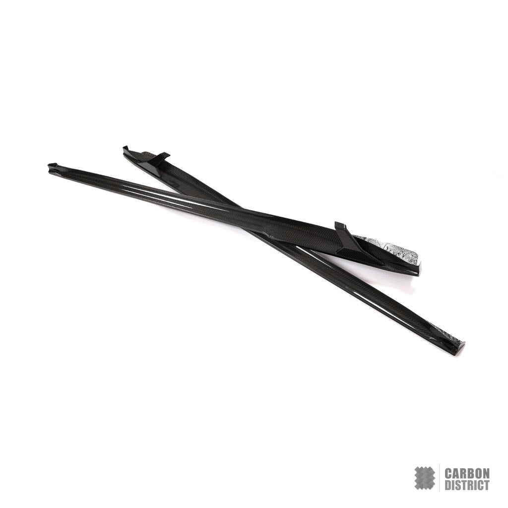 Porsche 911 (991) carbon fibre side skirts — made to order in genuine carbon fibre