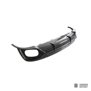 Audi RSQ8 (2021) carbon fibre rear diffuser — UV-stable gloss finish detail