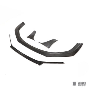 Porsche 911 (991) carbon fibre front lip — 3K twill gloss finish