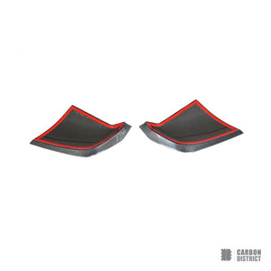 Audi R8 (4S) carbon fibre rear bumper corners — fits 2016-2018