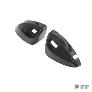 Audi R8 (4S) dry carbon fibre mirror caps — made to order in genuine carbon fibre