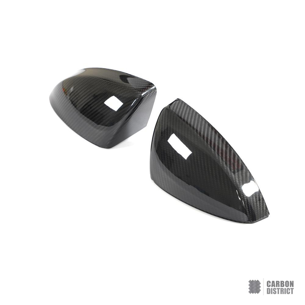 Audi R8 (4S) dry carbon fibre mirror caps — made to order in genuine carbon fibre