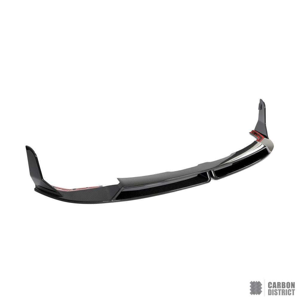 BMW M3/M4 (G80/G82/G83) dry carbon fibre front lip — dry carbon weave