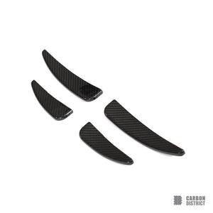 Audi R8 (4S) dry carbon fibre front canards — dry carbon weave
