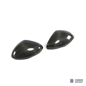 Alfa Romeo Giulia (952) carbon fibre mirror caps — full product view