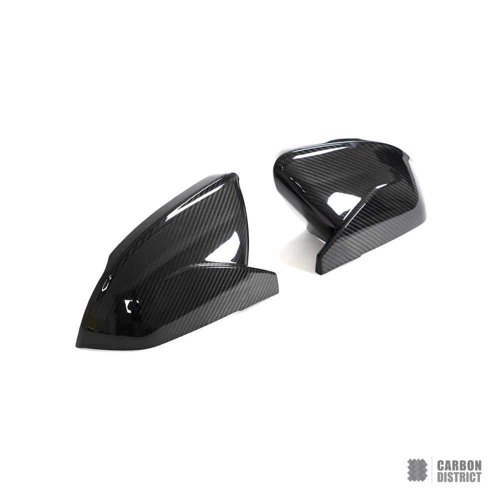Audi RSQ8 (2021) carbon fibre mirror caps — made to order in genuine carbon fibre