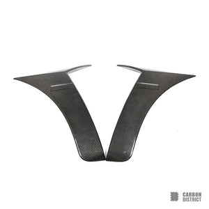 Mercedes-Benz S-Class (W222/C217) carbon fibre front canards — full product view