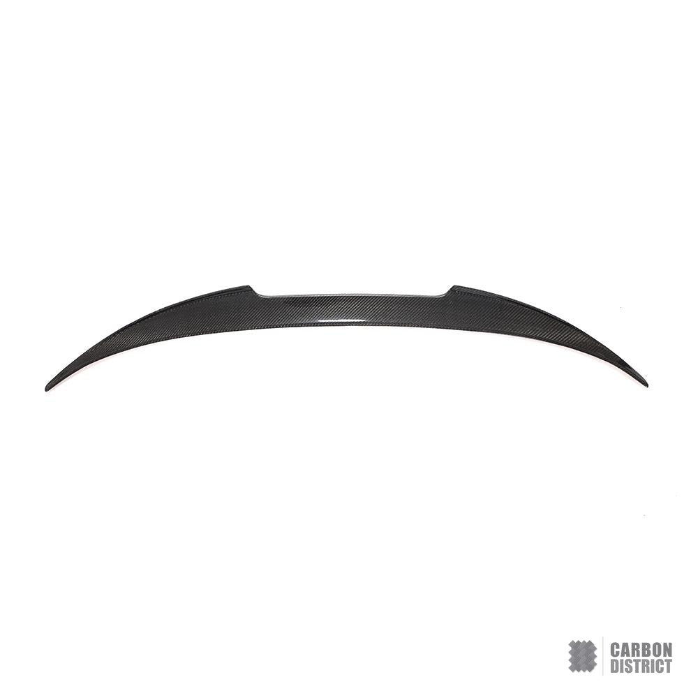 BMW M8 (F92/F93) carbon fibre spoiler — UV-stable gloss finish detail