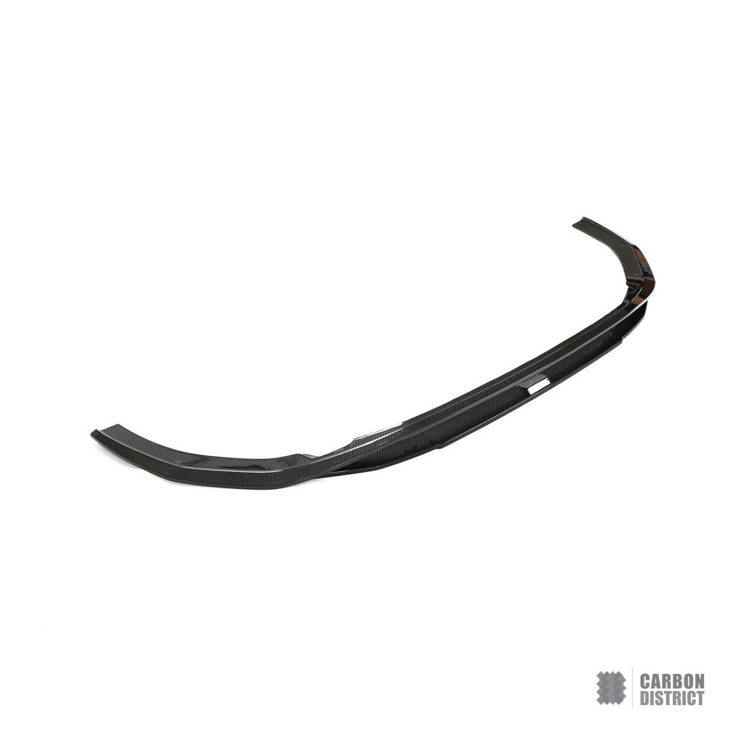 Audi RS4 (B9.5) carbon fibre front lip — UV-stable gloss finish detail