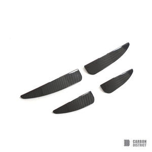 Audi R8 (4S) dry carbon fibre front canards — made to order in genuine carbon fibre