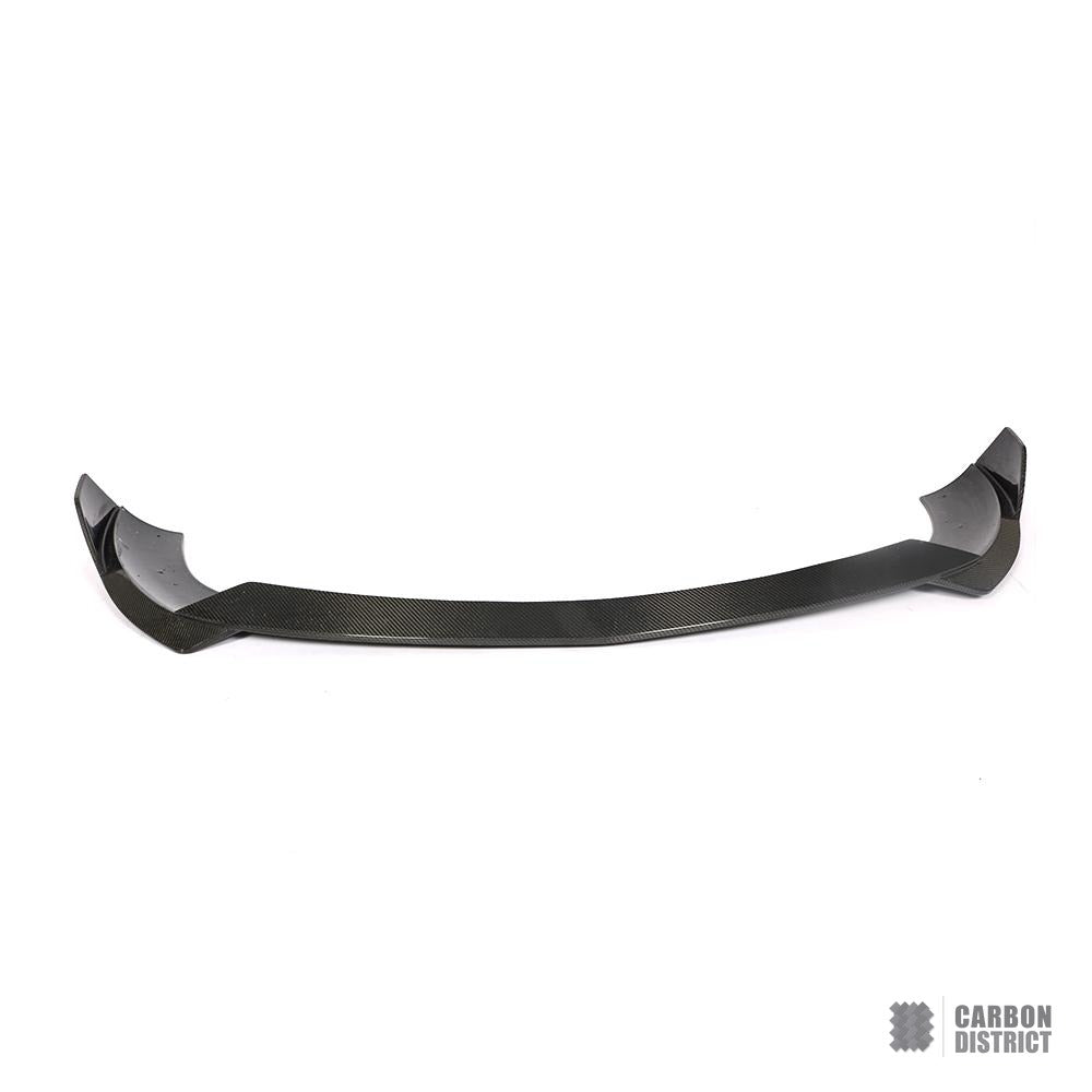 Mercedes-Benz S-Class (W222/C217) carbon fibre front lip — UV-stable gloss finish detail
