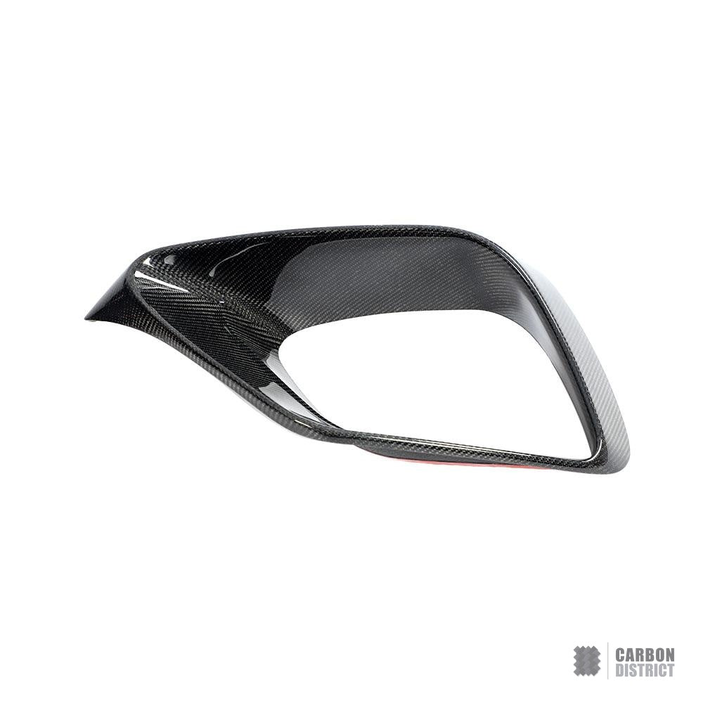 Mercedes E63 AMG (W213) carbon fibre front bumper inserts — view 4