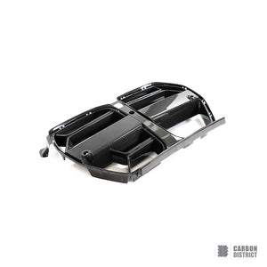 BMW M3 Touring (G81) dry carbon fibre front grille — made to order in genuine carbon fibre