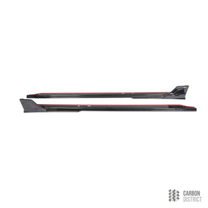 BMW M2 (G87) carbon fibre side skirts — made to order in genuine carbon fibre