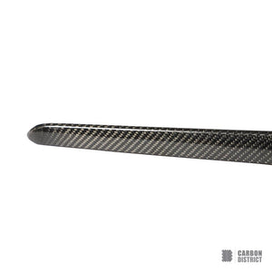 Mercedes-Benz S-Class (W222/C217) carbon fibre side skirts — UV-stable gloss finish detail