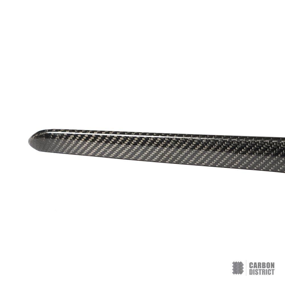 Mercedes-Benz S-Class (W222/C217) carbon fibre side skirts — UV-stable gloss finish detail