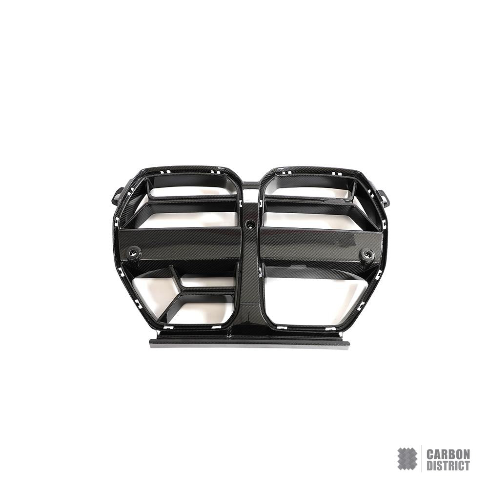 BMW G80 M3 G82 M4 dry carbon CSL kidney grille - for cars with front ACC radar