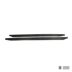 BMW M3 Touring (G81) dry carbon fibre side skirts — made to order in genuine carbon fibre
