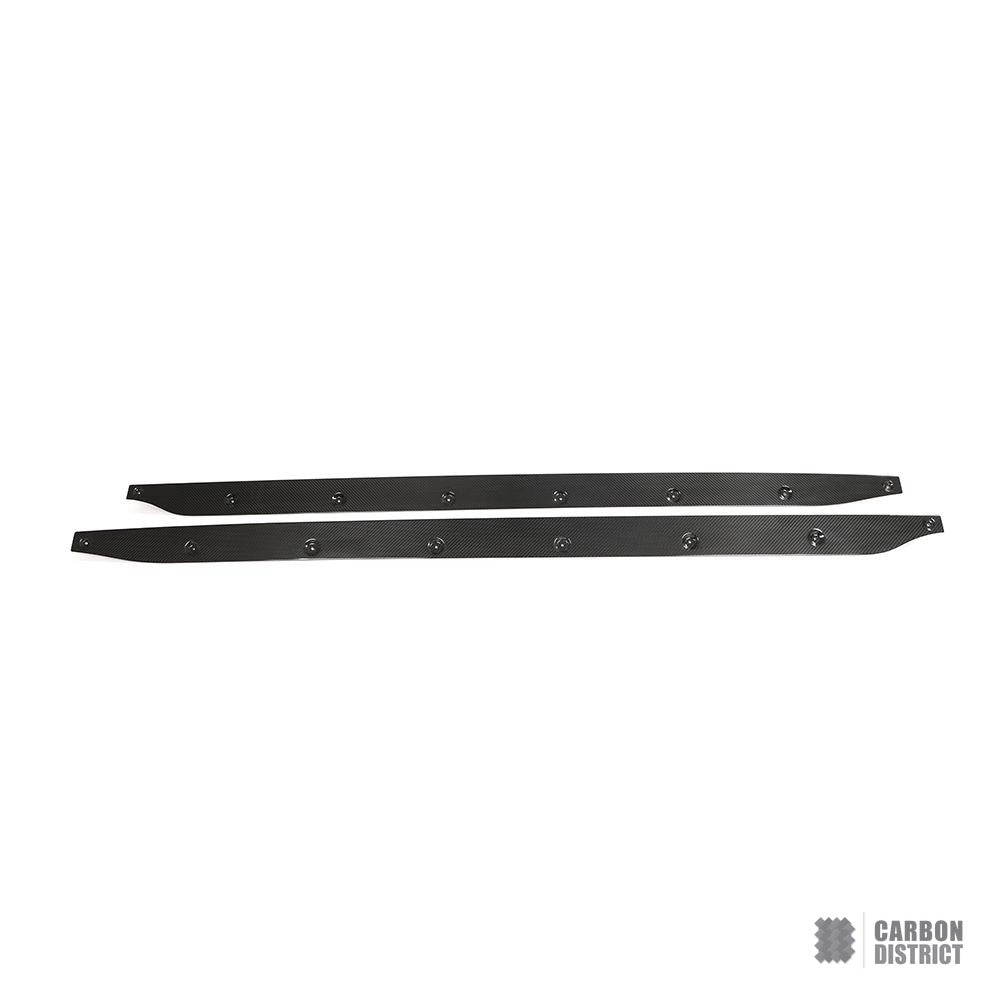 BMW M3 Touring (G81) dry carbon fibre side skirts — made to order in genuine carbon fibre