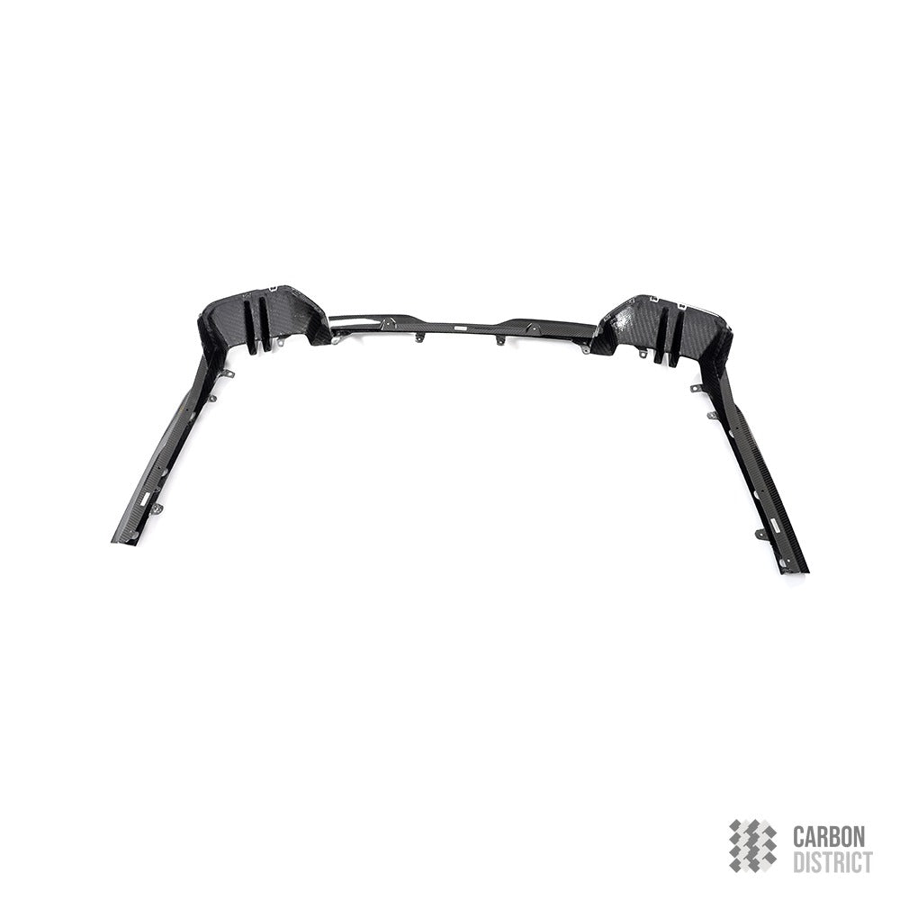 BMW i5 (G60) dry carbon fibre rear diffuser (M Sport) — dry carbon weave