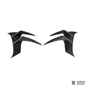 Mercedes-Benz AMG GT (C190) carbon fibre front canards — made to order in genuine carbon fibre