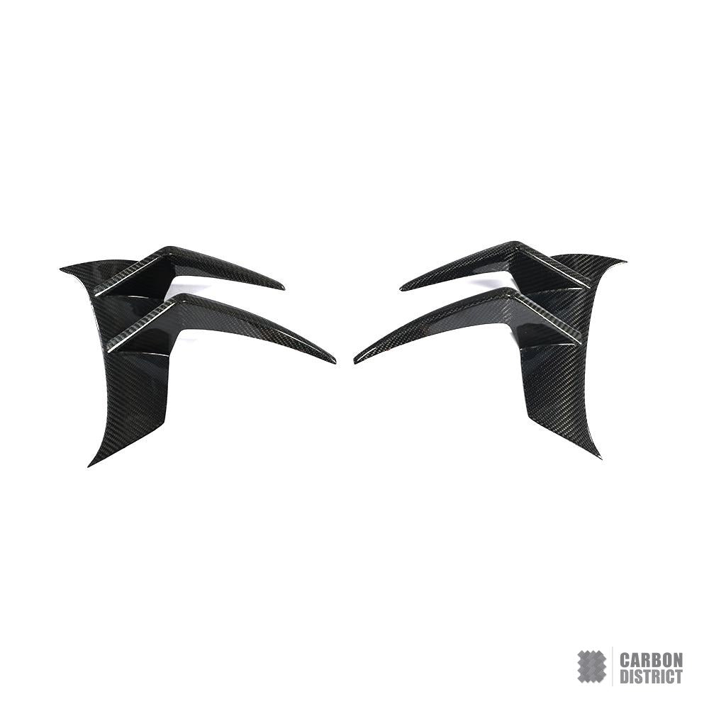 Mercedes AMG GT (C190) carbon fibre front canards — view 4