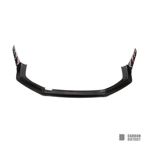 Porsche 911 (991) carbon fibre front lip — UV-stable gloss finish detail