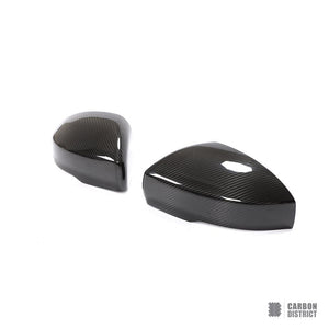 Land Rover Range Rover Sport (L494) carbon fibre mirror caps — UV-stable gloss finish detail