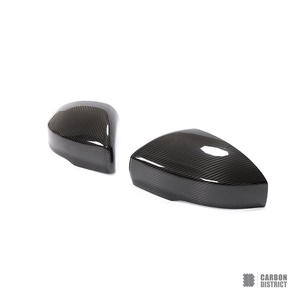 Land Rover Range Rover Sport (L494) carbon fibre mirror caps — UV-stable gloss finish detail