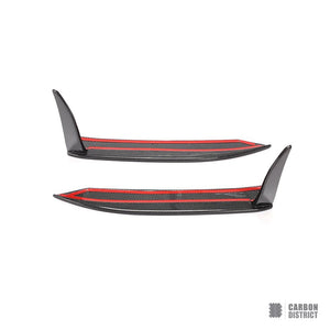 Porsche 911 (991.2) carbon fibre rear bumper corners — fits 2017-2019