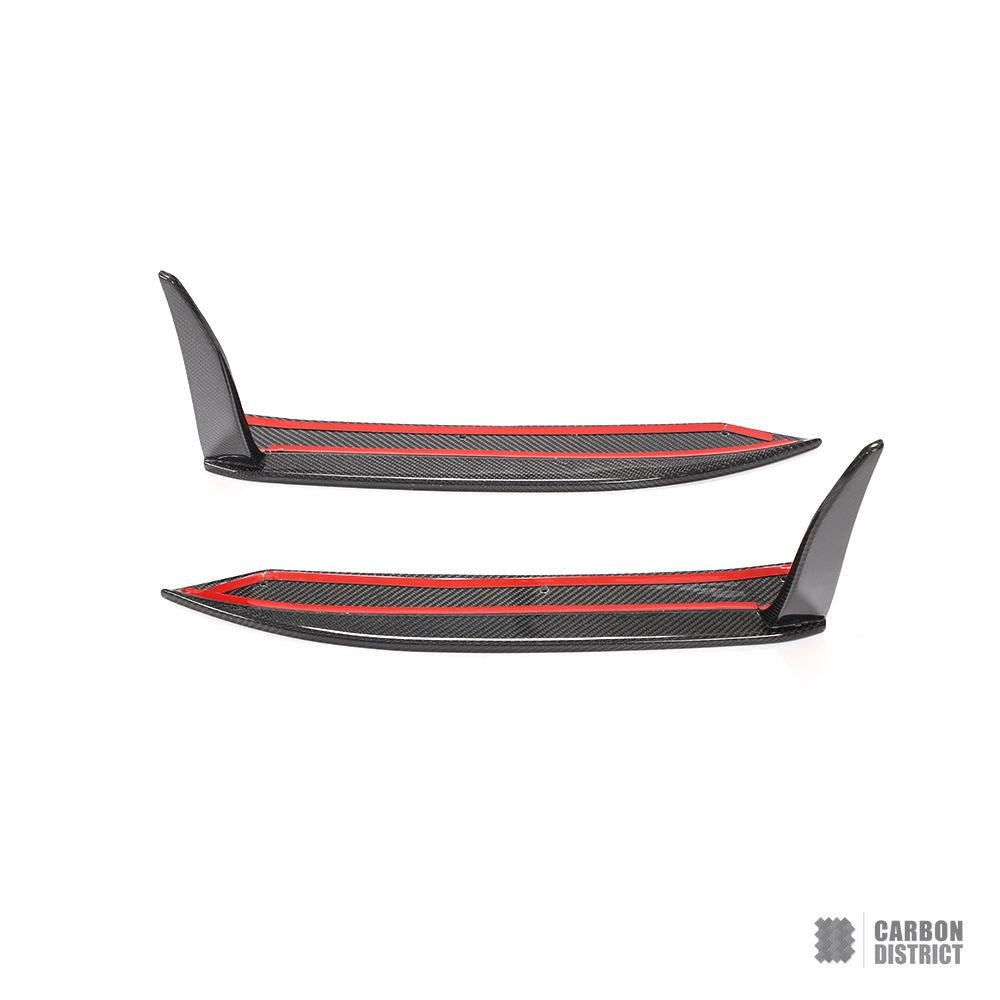 Porsche 911 (991.2) carbon fibre rear bumper corners — fits 2017-2019