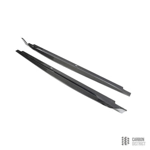 Audi S5 / A5 S-Line Sportback (B9.5) carbon fibre side skirts — 3K twill gloss finish
