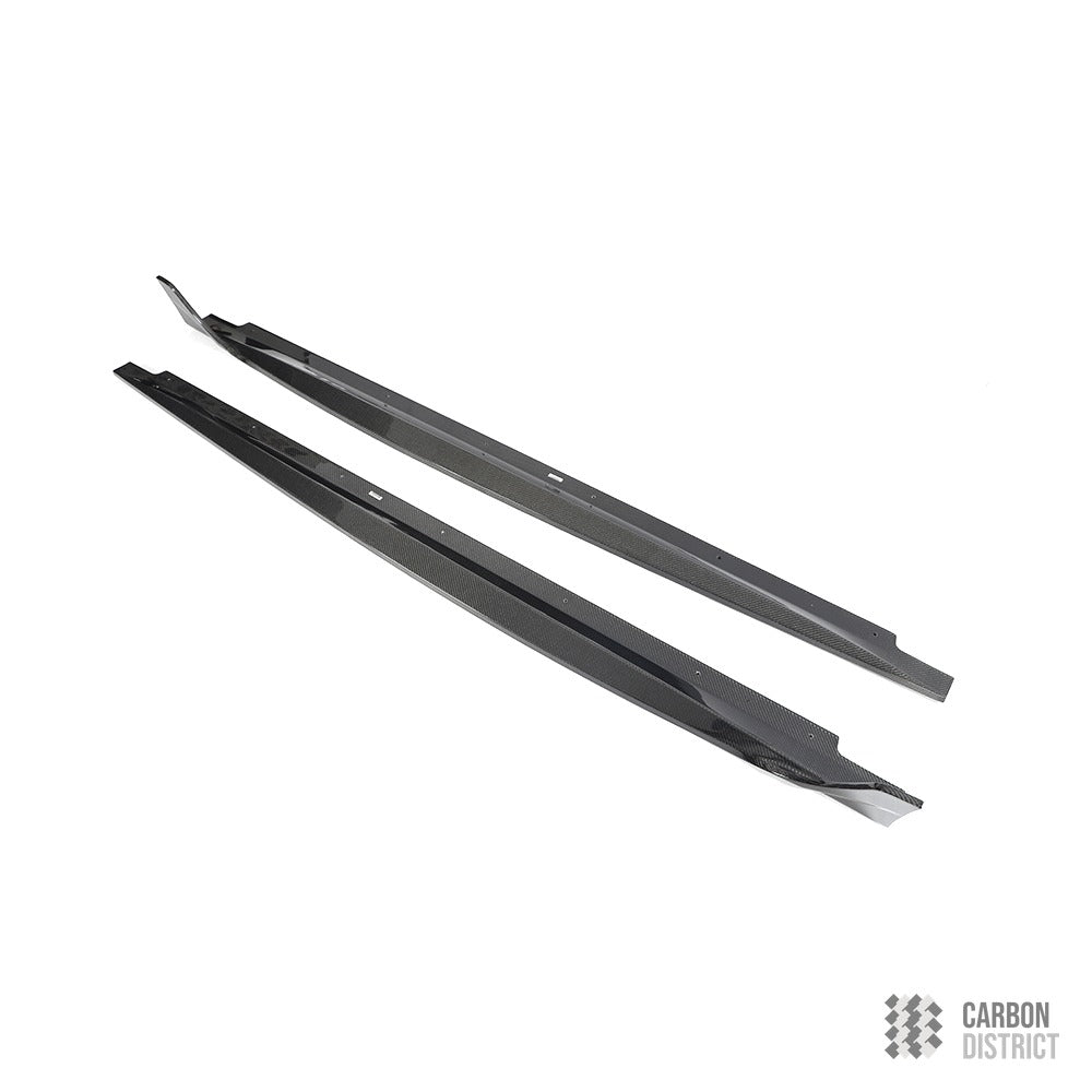 Audi A5/S5 Sportback (B9.5) carbon fibre side skirts — UV-stable gloss finish