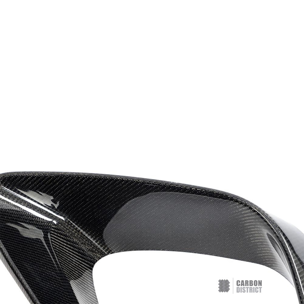 Mercedes E63 AMG (W213) carbon fibre front bumper inserts — view 5
