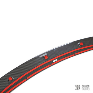 Tesla Model 3 (Highland) carbon fibre front lip — 3K twill gloss finish