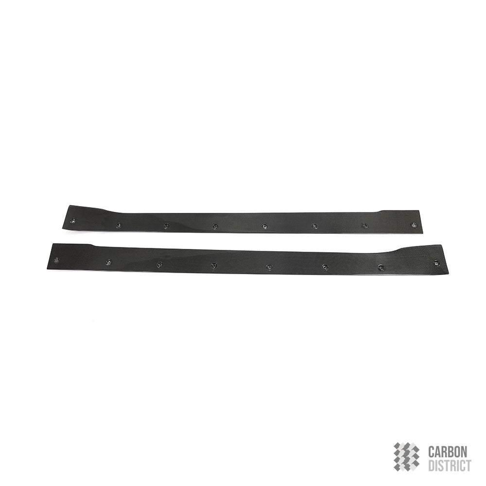 Tesla Model Y carbon fibre side skirts — fits 2020+