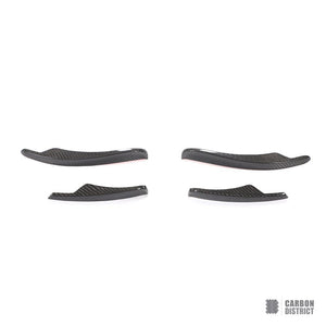 BMW 6 Series (F06/F12/F13) carbon fibre front canards — UV-stable gloss finish detail