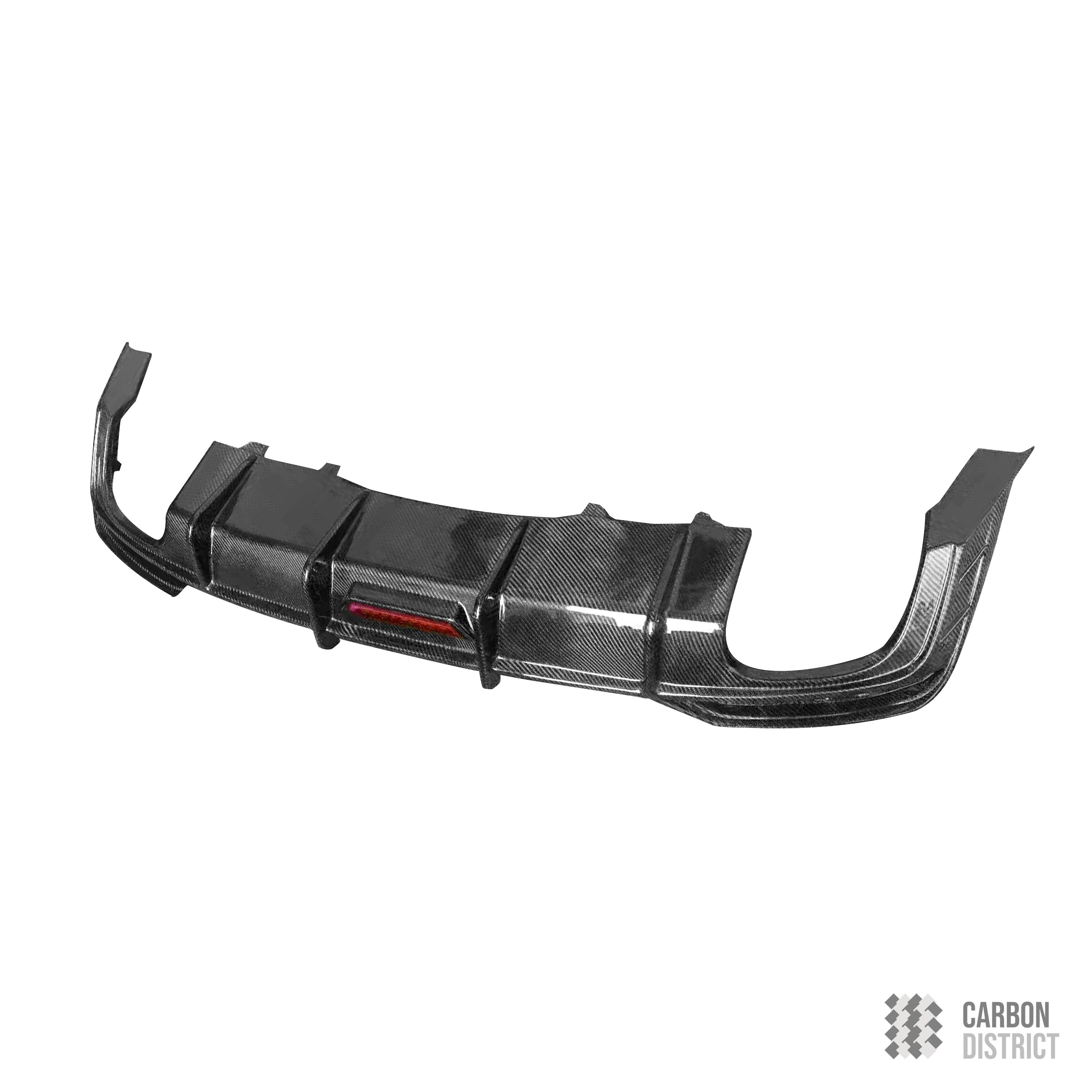 Audi A5/S5 (B9) carbon fibre rear diffuser (Lip Style) — fits 2017+