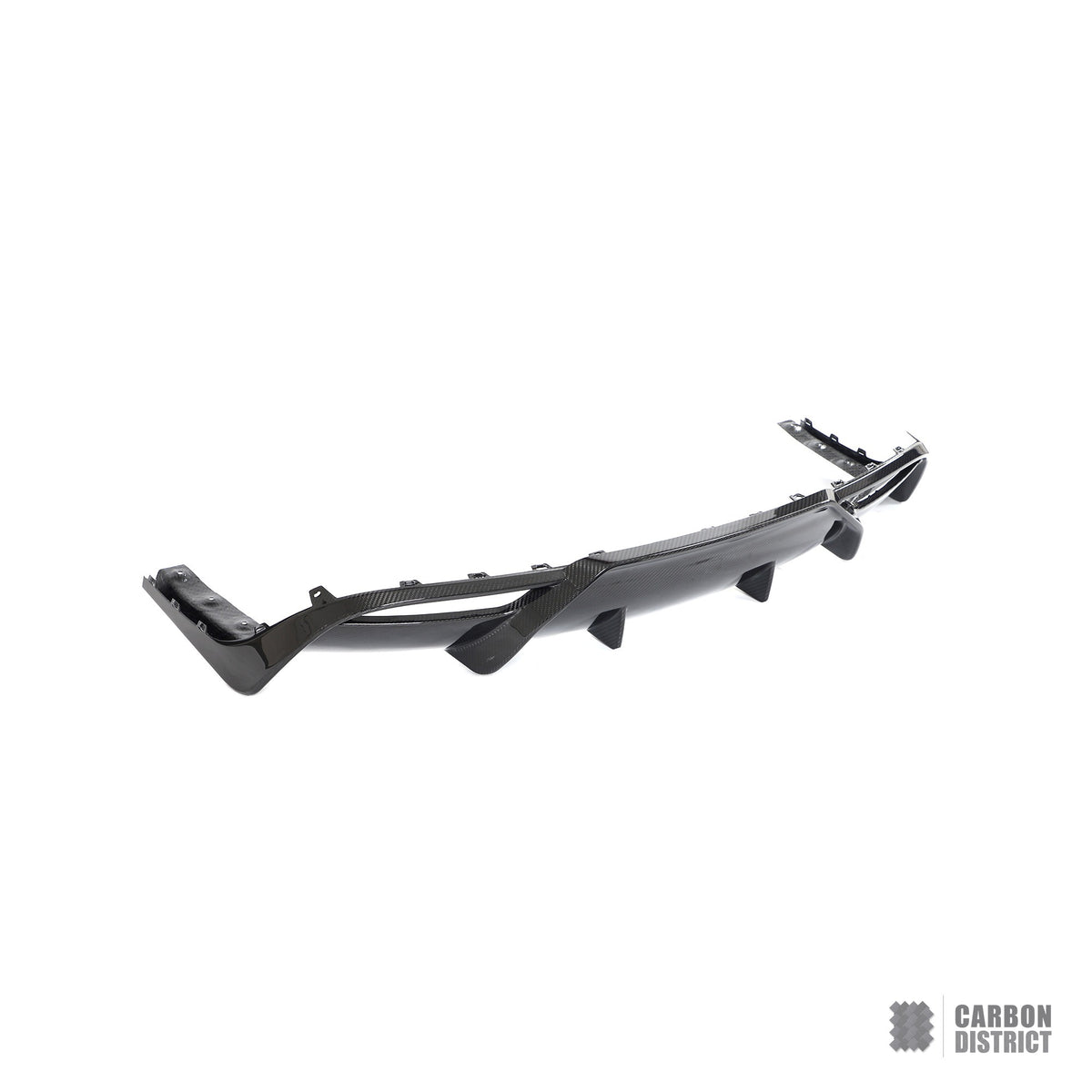 Tesla Model 3 (Highland) carbon fibre rear diffuser — 3K twill gloss finish