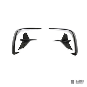 BMW 8 Series (G14/G15) dry carbon fibre front canards — view 5