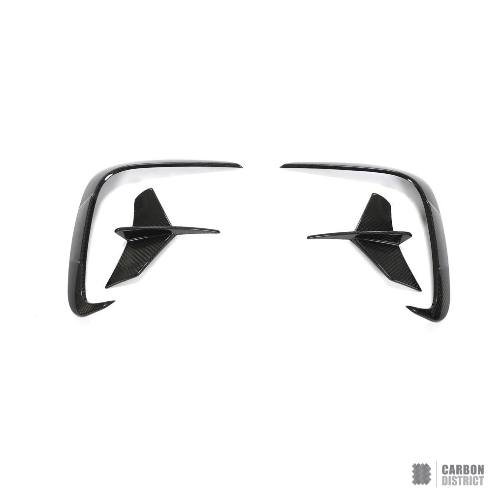 BMW 8 Series (G14/G15) dry carbon fibre front canards — view 5