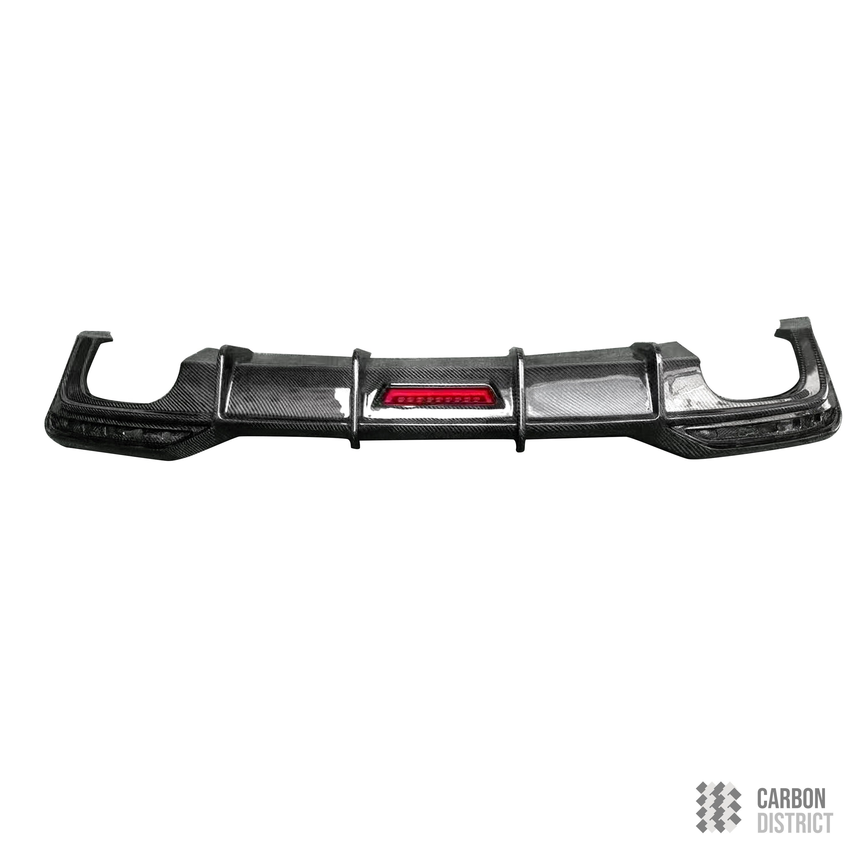 Audi A5/S5 (B9) carbon fibre rear diffuser (Lip Style) — 3K twill gloss finish