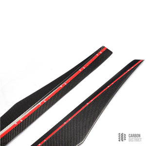 BMW 6 Series (F06) carbon fibre side skirts — made to order in genuine carbon fibre