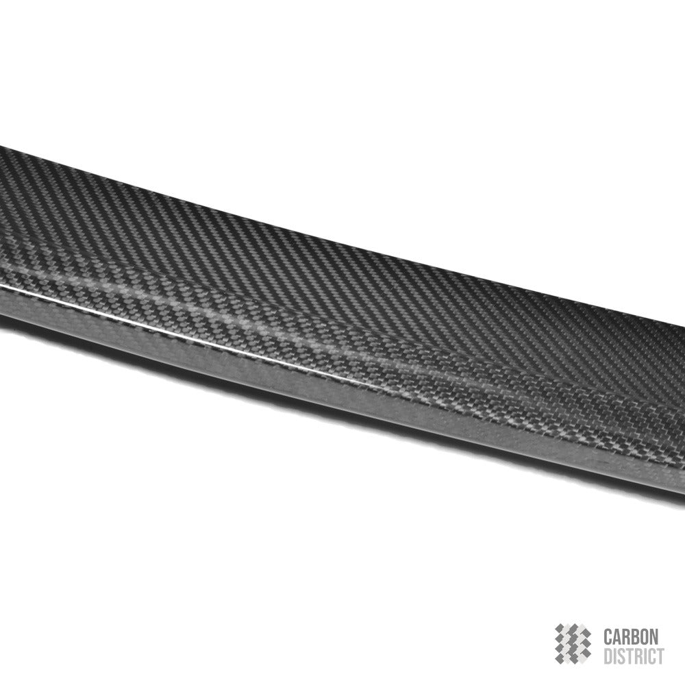 Audi A6/S6 (C7) carbon fibre front lip — 3K twill gloss finish