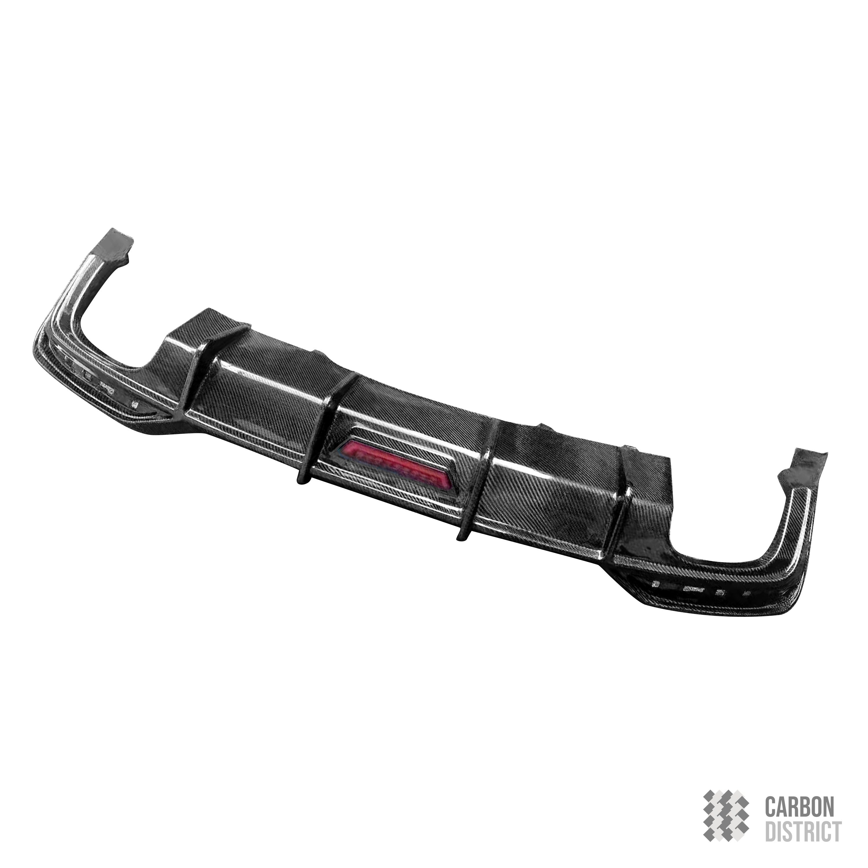 Audi A5/S5 (B9) carbon fibre rear diffuser (Lip Style) — made to order in genuine carbon fibre