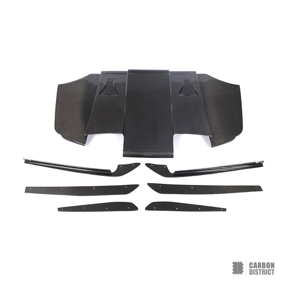 BMW M3 (E92/E93) carbon fibre rear diffuser (V2)