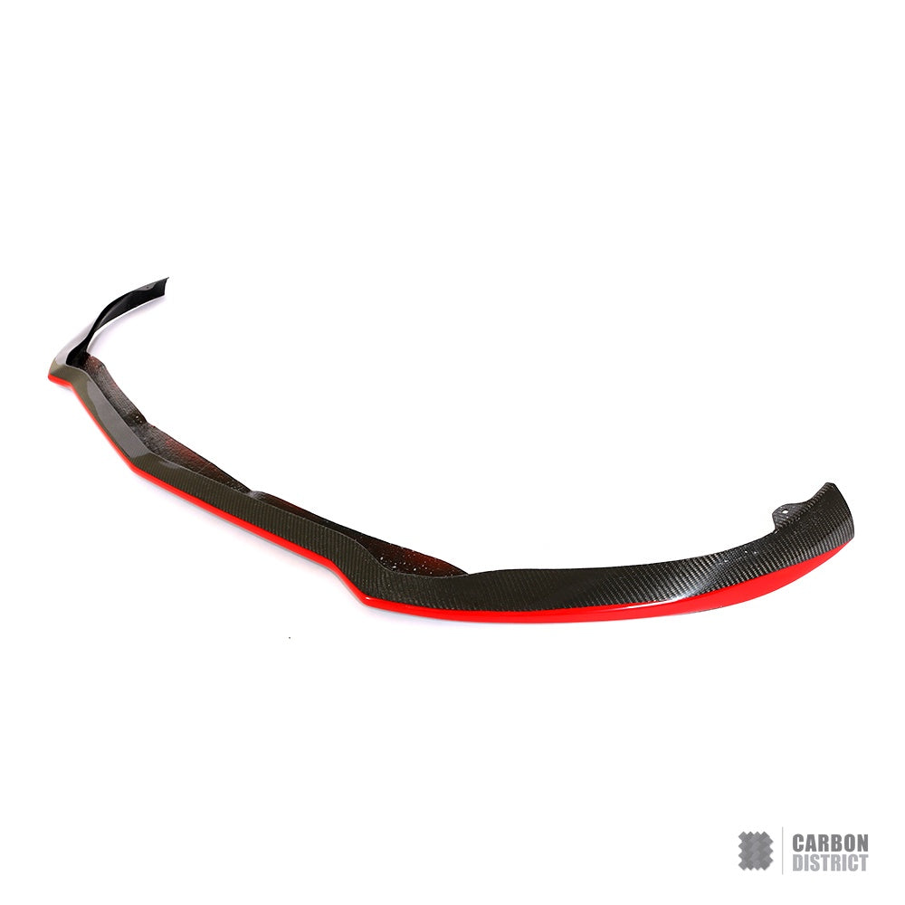 Alfa Romeo Giulia (952) carbon fibre front lip (Veloce) — UV-stable gloss finish