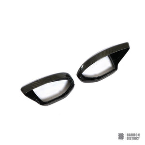 Audi A6/S6/RS6/A7/S7/RS7 (C8) carbon fibre mirror caps (replacement) — fits 2019-2025